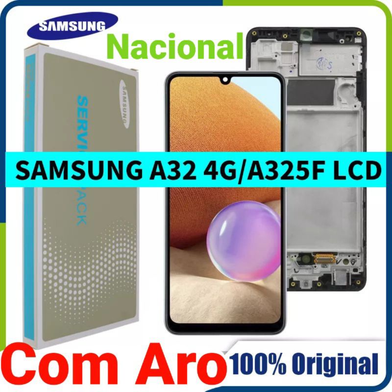 Tela Frontal A32 Original Nacional Samsung 4g Display Touch A325 com