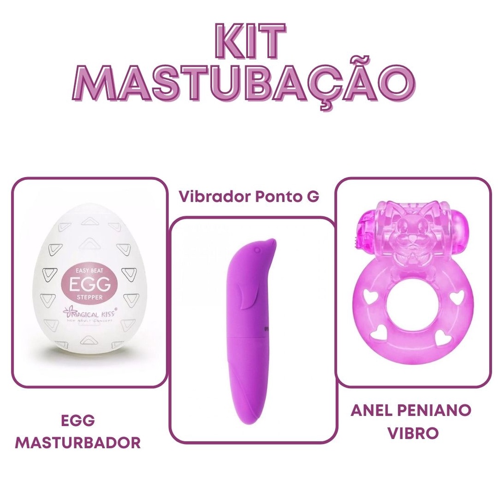 Kit MasturbaÇÃo Egg Ovo Mastubadorvariado Anel Peniano Vibrador Feminino Ponto G Shopee 3873