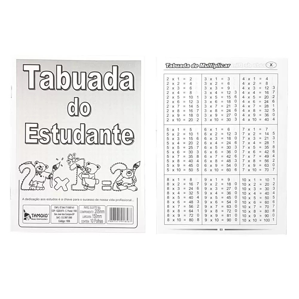 Tabuada de Pitágoras: O Jogo - (PDF)