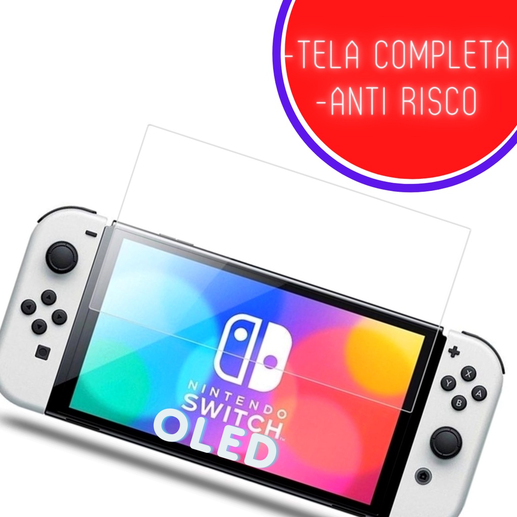 Película Vidro Temperado Nintendo Switch Oled Tela Inteira