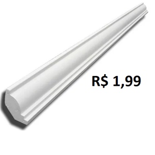 Moldura roda teto sanca isopor kit 30 metros #002
