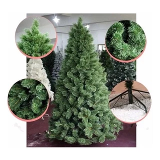 Árvore Pinheiro De Natal Luxo Verde Nevada 2,40m 2,70m 3m