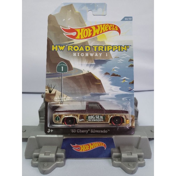 Hot Wheels 83 Chevy Silverado HW Road Trippin Highway 1- Rara