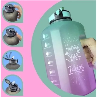 Squeze Garrafa Galão 2,2l com medida de agua diaria FITNESS