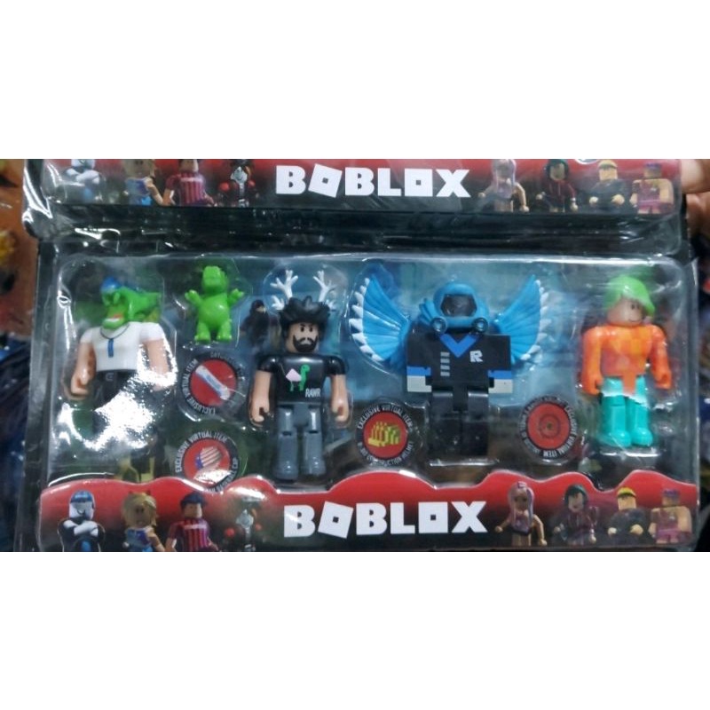 Roblox kit 5 Bonecos e acessorios | Shopee Brasil