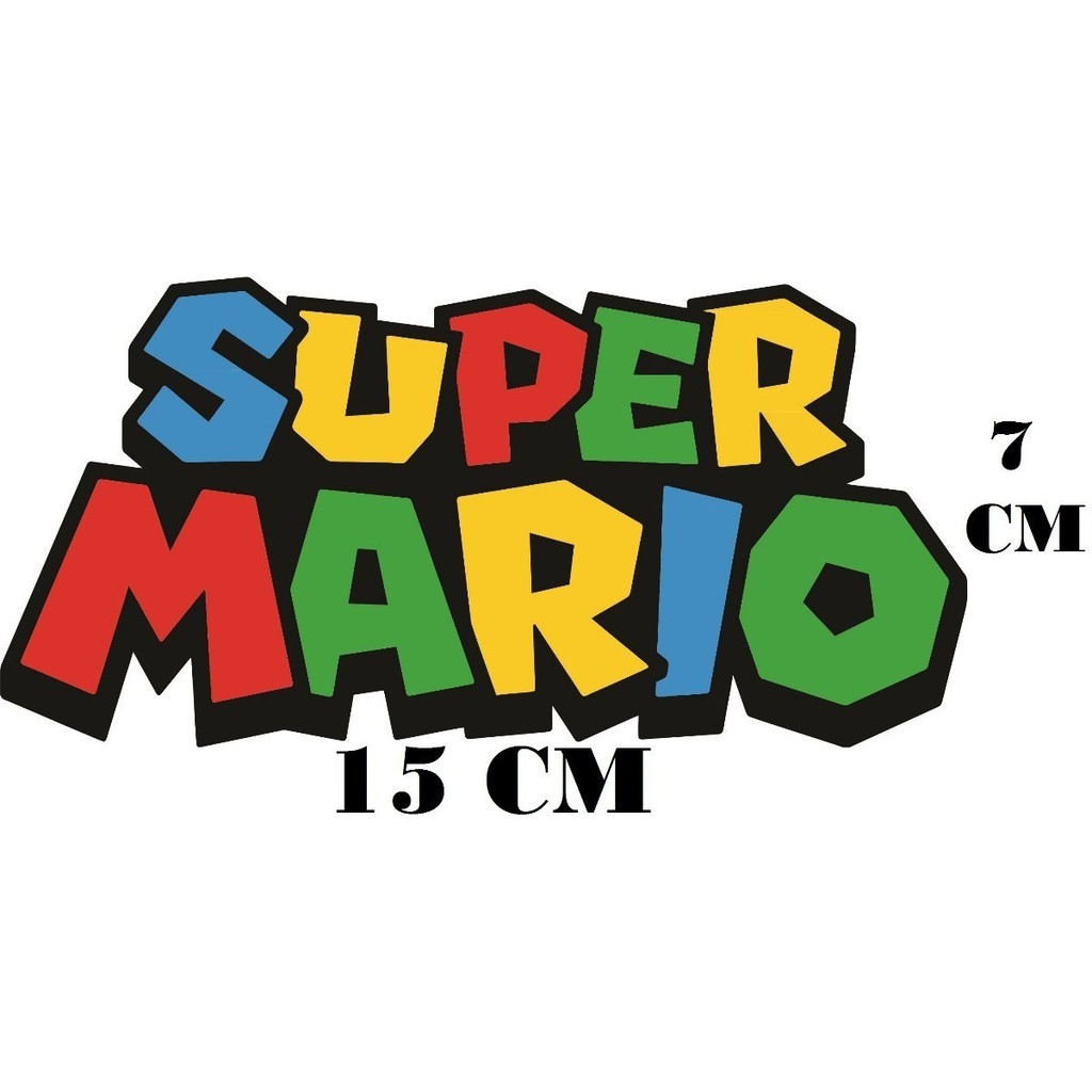 Super Mario Cartoon Color Adesivos, Consola de Jogos, Corpo