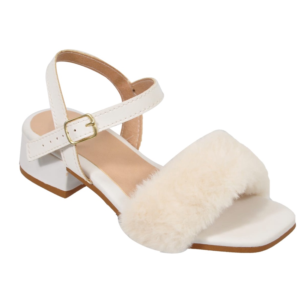 Sandália infantil menina feminina salto saltinho de Vinil