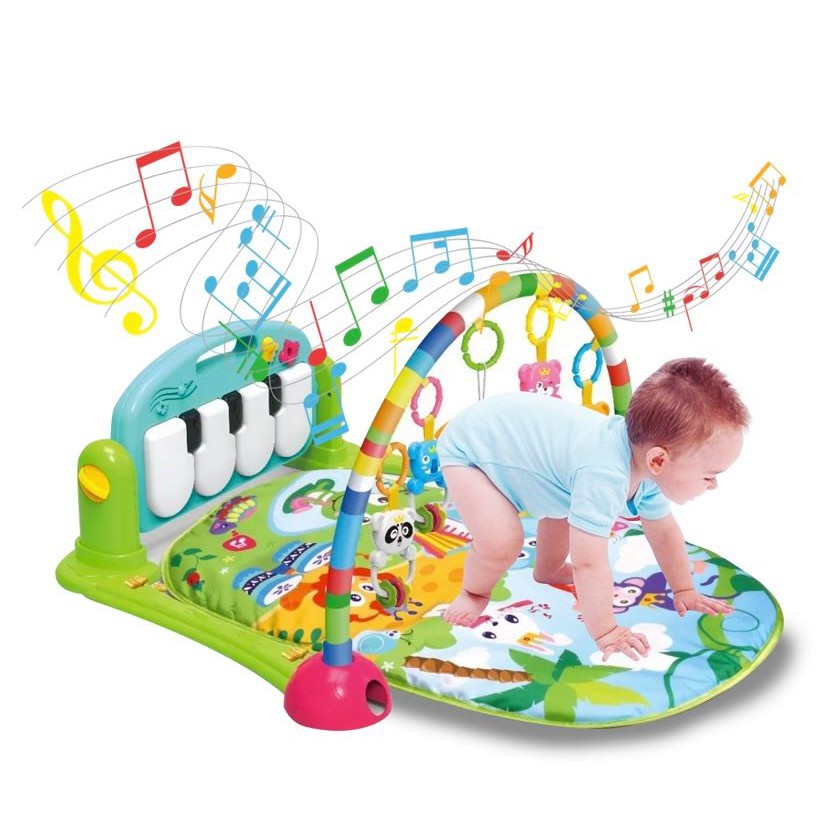 Tapete de Atividades Musical Bebê Infantil Piano Removível Arco Com  Brinquedos Baby Tudo Etitoys - Baby&Kids
