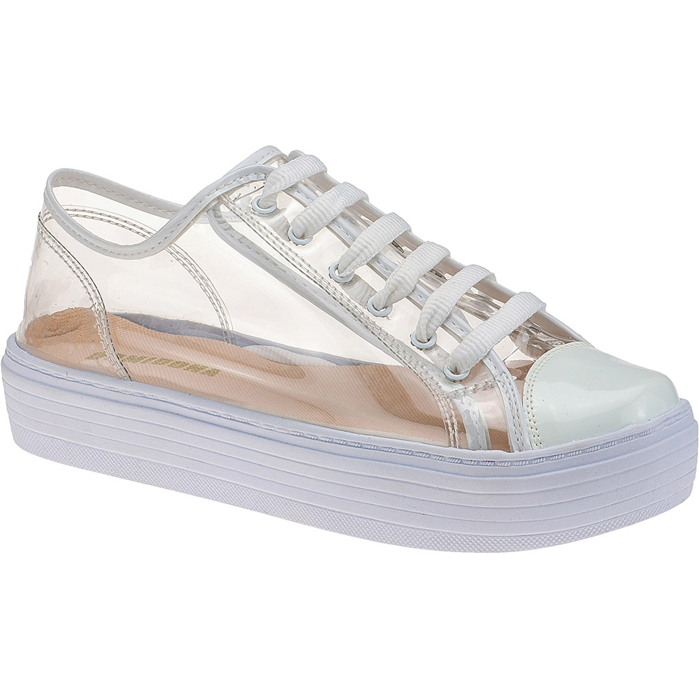 Tenis cheap feminino transparente