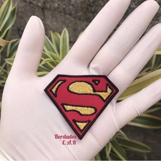 patchwork patch bordado Supermen