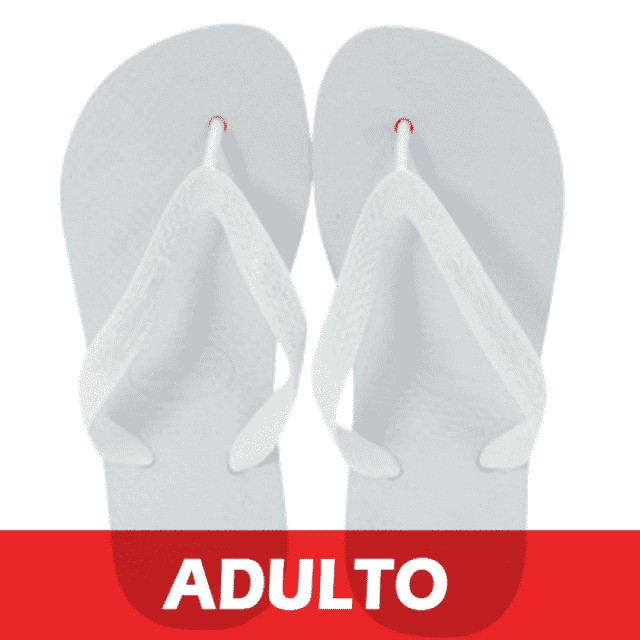 Chinelo de tiras ADULTO para sublimação.