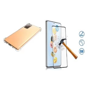 Capa Bordas Antishock + Película De Vidro 3D 5D 9D Samsung Galaxy S20 FE S20FE 4G 5G