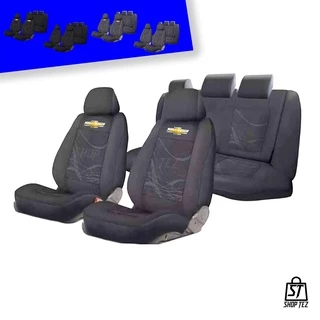 Jogo de Capa P/ Banco Carro Automotivo Original Chevrolet Tecido Grosso Corsa Celta Prisma Ágile 1994 95 96 97 98 99 2000 01 02 03 04