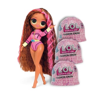 Boneca Lol Surprise Omg Swim + Lol Fashion Crush - Kit Com 3