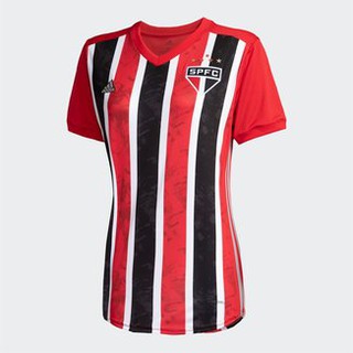 Camisa do São Paulo FC - Rosa 20/21 Feminina BabyLook Liquidação