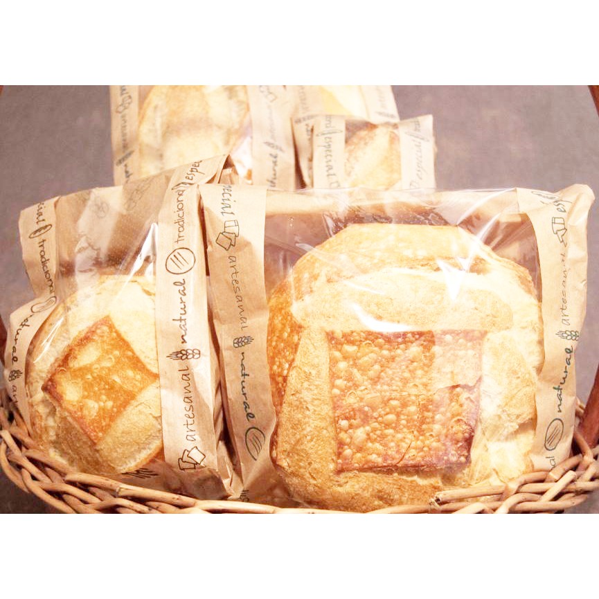 100 Sacos Kraft Visor Microperfurado 23x42 Pão Italiano Bola