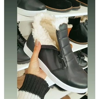 Bota toda Forrada de lã quente frio confortável