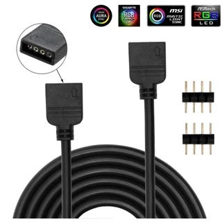 Cabo Extensor 30cm Rgb 4 Pinos 12v Cooler Fan e Fita Led