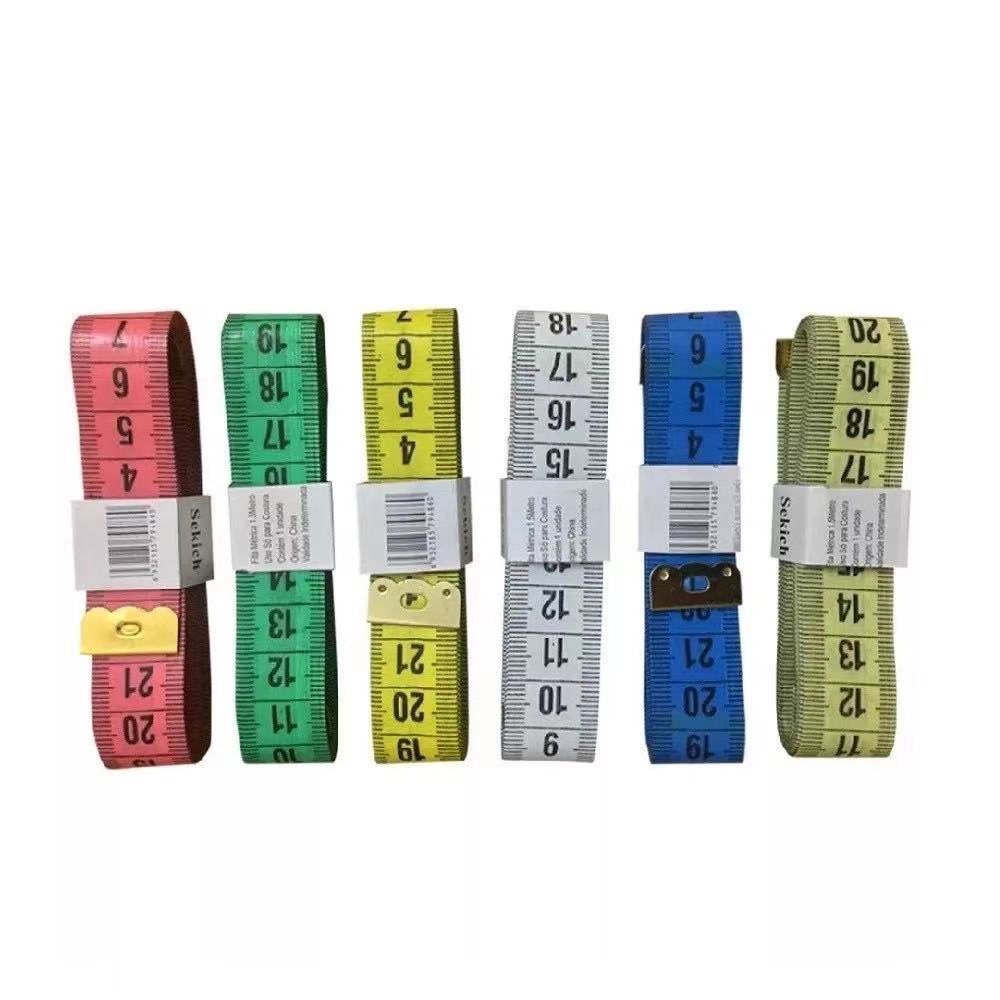 STAMI PLET - Kit Com 6 Fitas Métricas Coloridas Para Costura