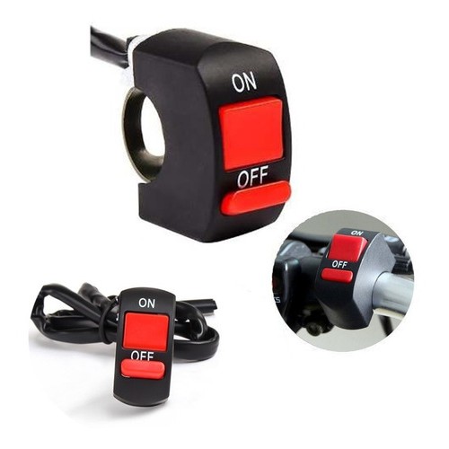 Botão Interruptor On/off Farol Auxiliar Milha Moto Novo Liga