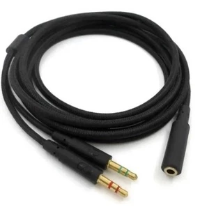 Cabo Headset Extensor Pc 3polos P3/2p2-3.5mm Original Nylon