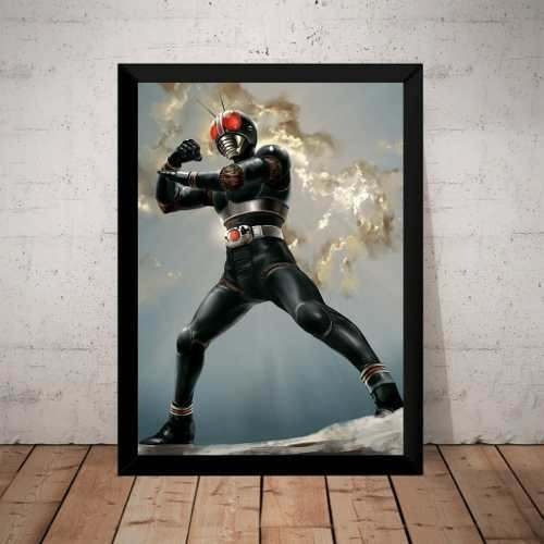 Quadro Decorativo Kamen Rider Black Rx Arte Tokusatsu Anime - Escorrega o  Preço