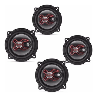 2 Pares Auto Falantes Bravox 5 Polegadas Triaxial B3x50x Kit