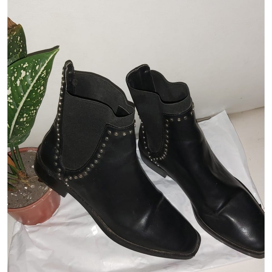 Bota zara cano store curto