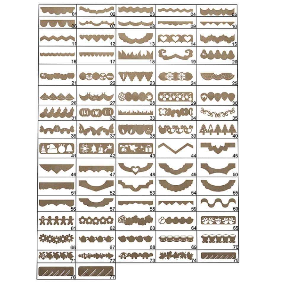Réguas Barrados Falso ( Kit 15 Pç ) Escolha O Modelo