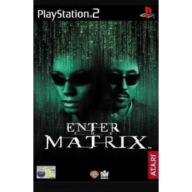 Jogo Matrix Enter The Matrix PS2