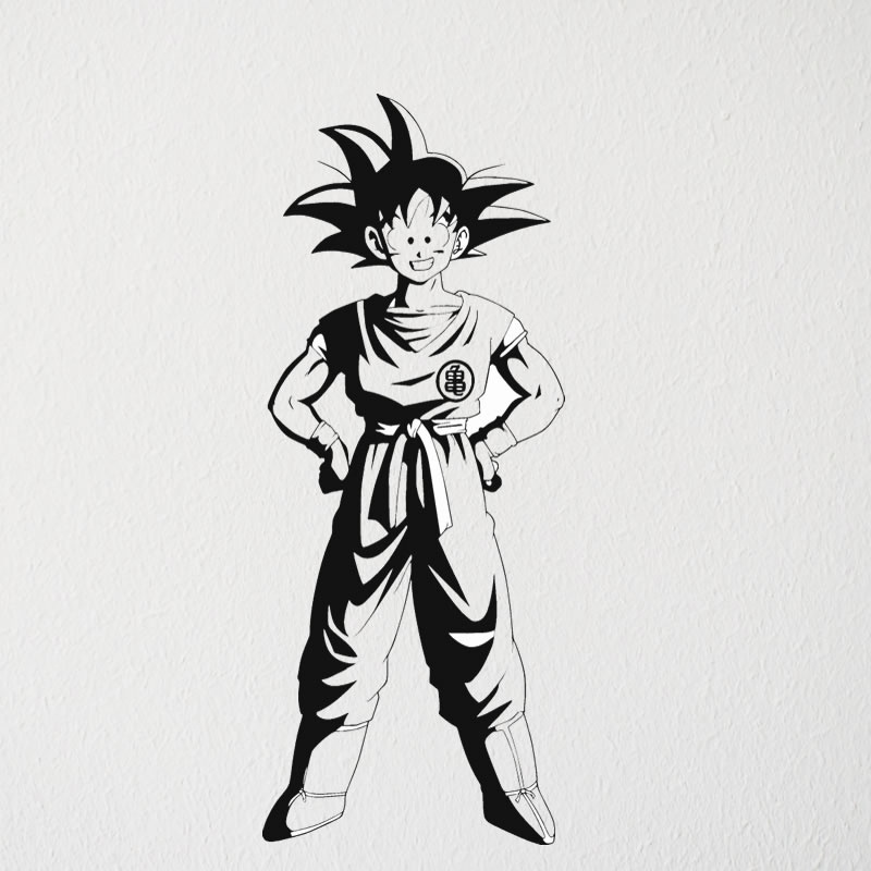 Adesivo Dragon Ball goku parede anime mangá quarto porta