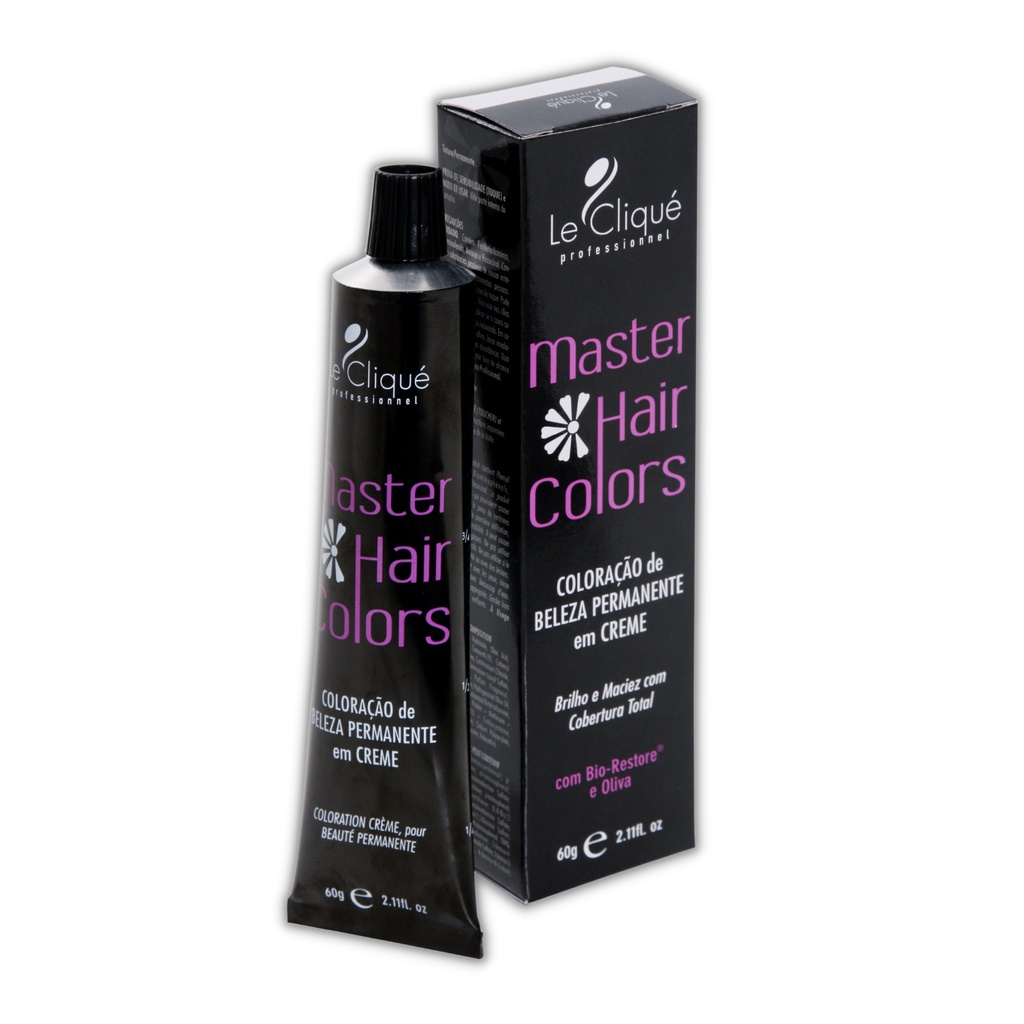 Coloração de Beleza Permanente - Master Hair Colors - 60g | Shopee Brasil