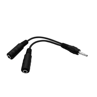 Adaptador P2 e P3 com Acabamento em Nylon Preto Multilaser - WI409 em Oferta na Shopee
