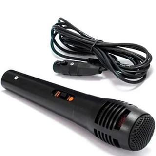 Microfone Com Fio Profissional Karaoke Caixa de Som Igreja Palestra Cantar Show Cabo