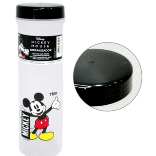 Pote De Plastico Redondo Mickey Com Tampa Preta 580ml
