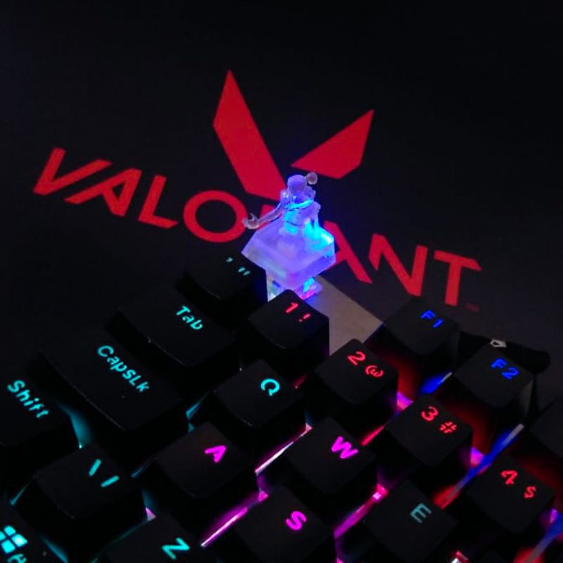 Keycap Jett | Valorant | Tecla Personalizada | Teclado Mecanico | Cherry MX | Keycaps valorant | geek