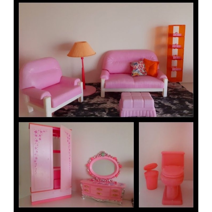 Jogo de sofa para boneca Barbie