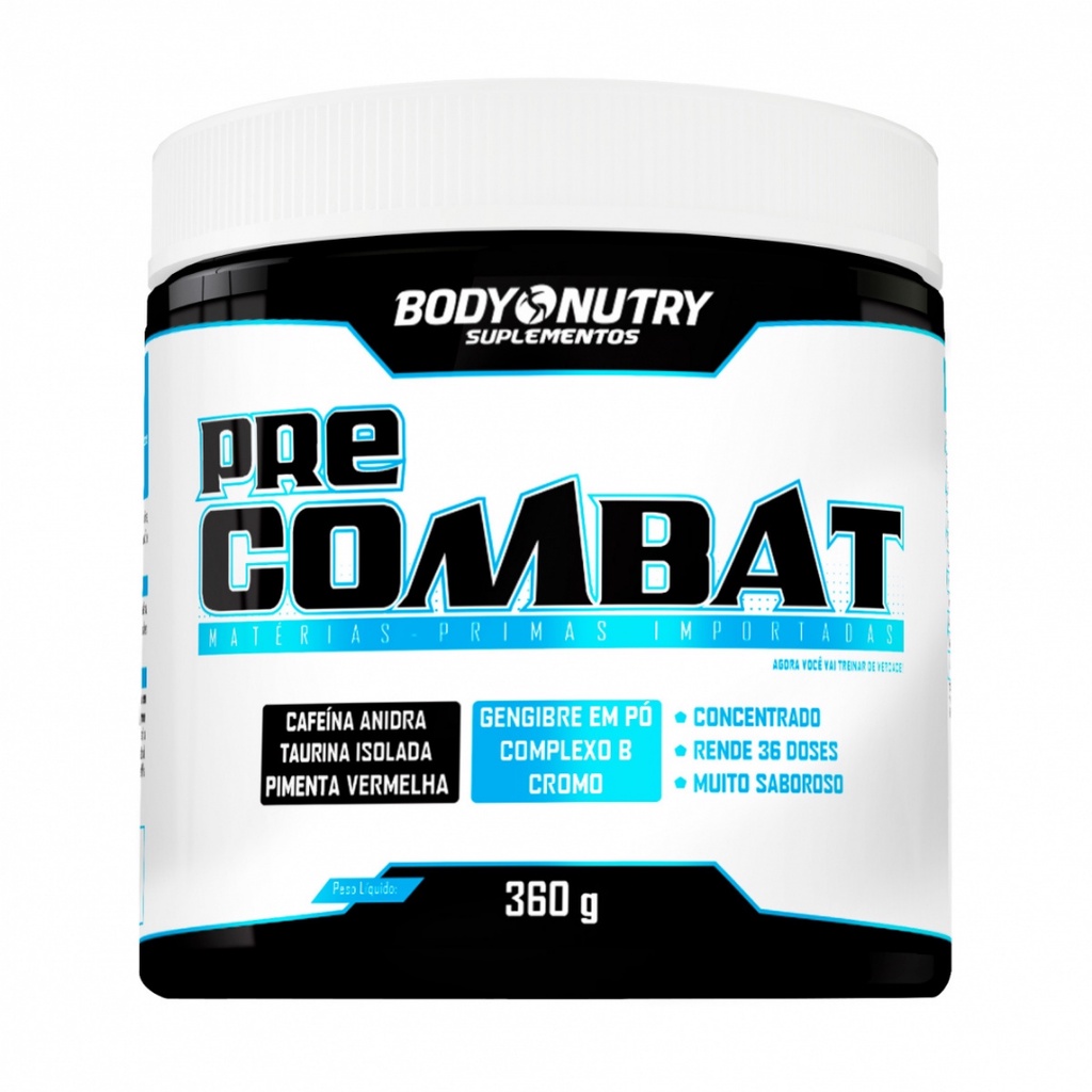Pre treino Pre Combat Body Nutry 200g - Aumenta a Energia e Disposição ...
