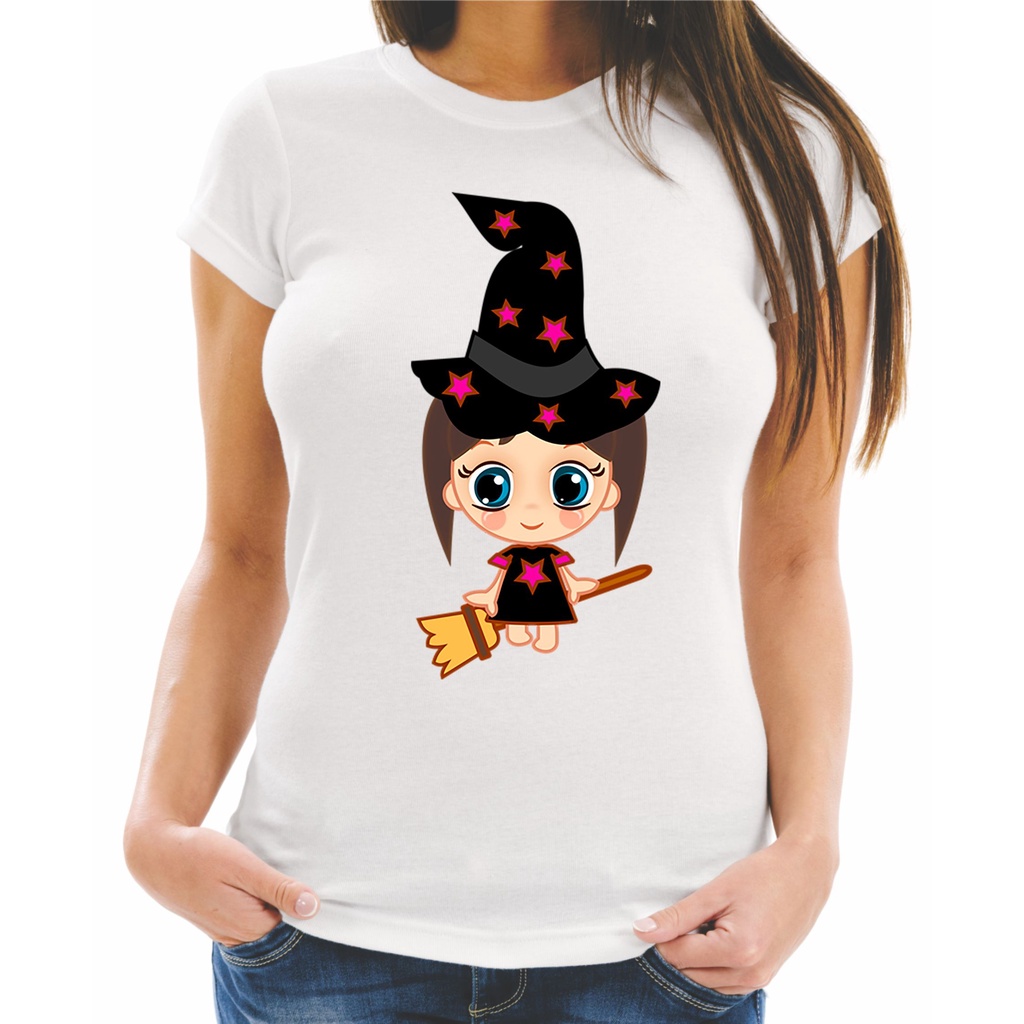 Camiseta Happy Halloween Dia das Bruxas Terror Adulto Infantil Masculina  Feminina Baby look Estampa Total Personalize