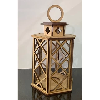 Conjunto com 25 lanternas em MDF detalhes maiores