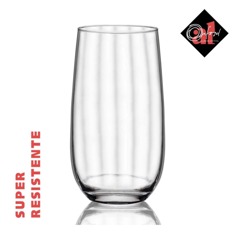 Conjunto de 12 Copos De Cristal P/ Long Drink 490Ml Proper Effect
