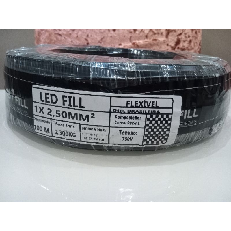 Fios e Cabos Elétricos Flexíveis LED FILL 2.5MM