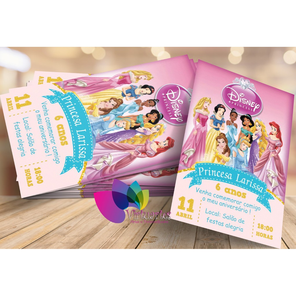 Convites Infantil Tema Bolofofos ( P/ Meninas e Meninos ) 10x7cm para  Aniversário + Envelope + Tag
