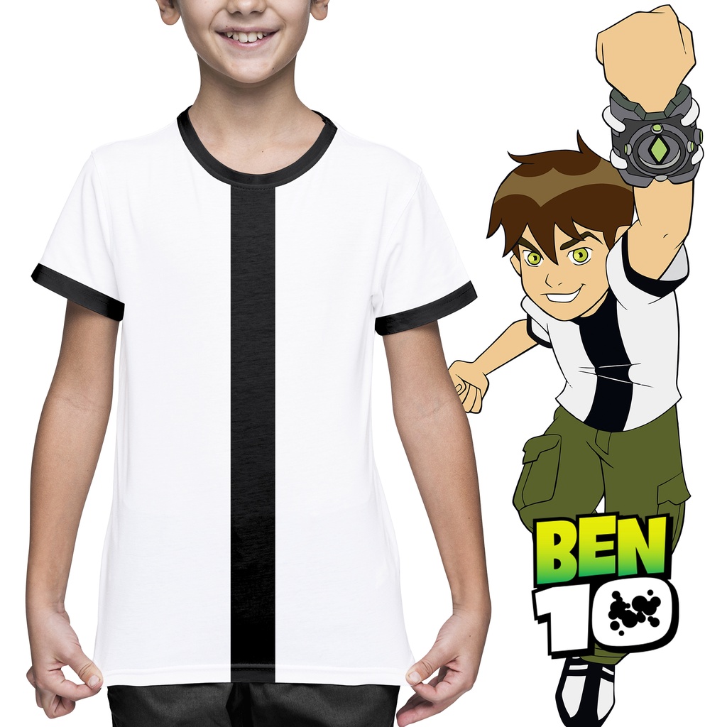 Camiseta Uniforme Ben 10 Clássico - Cartoon Cosplay