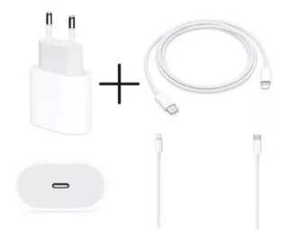 Carregador Fonte Para Apple iPhone X 1112 Pro Max 20w Apple Turbo + Cabo Usb Tipo C 8 7 6 5 Ipad Plus Airpods Air pod
