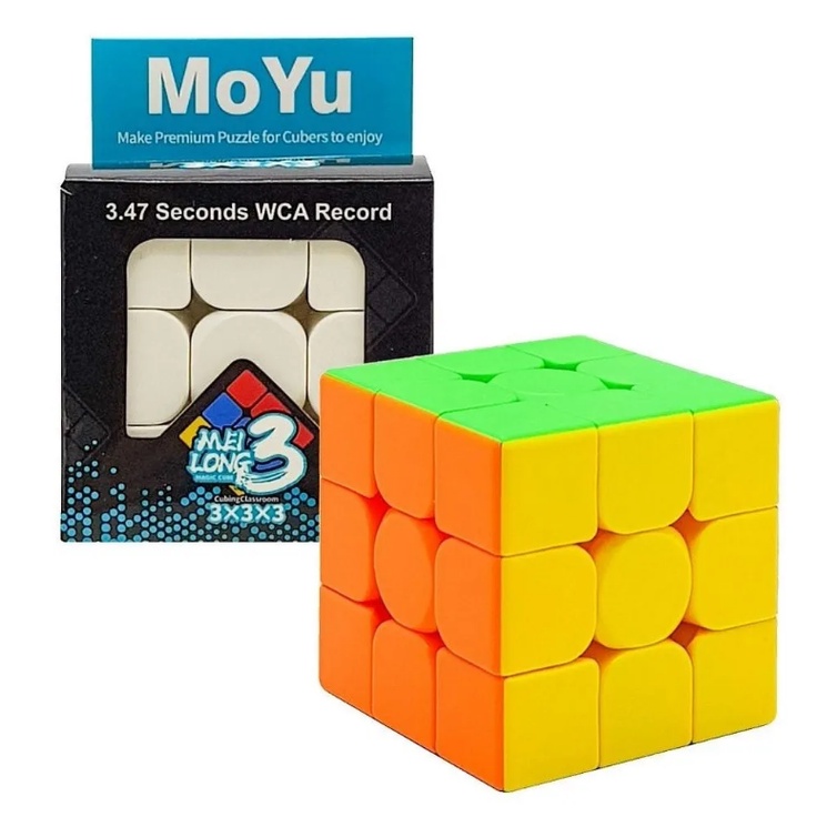 Cubo Magico 3x3x3 Profissional Moyu Black Lubrificado Original