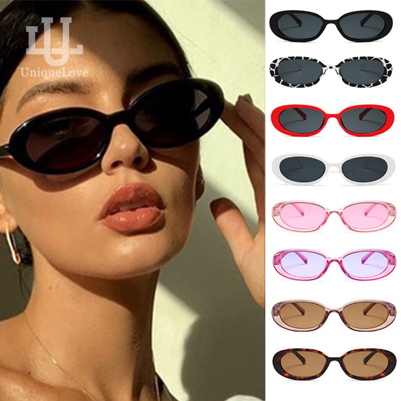 Moda Oval Óculos De Sol Mulher Marca Designer Para O Sexo Feminino Pequeno  Quadro Fresco Sexy Vintage Leopardo Preto Oculos