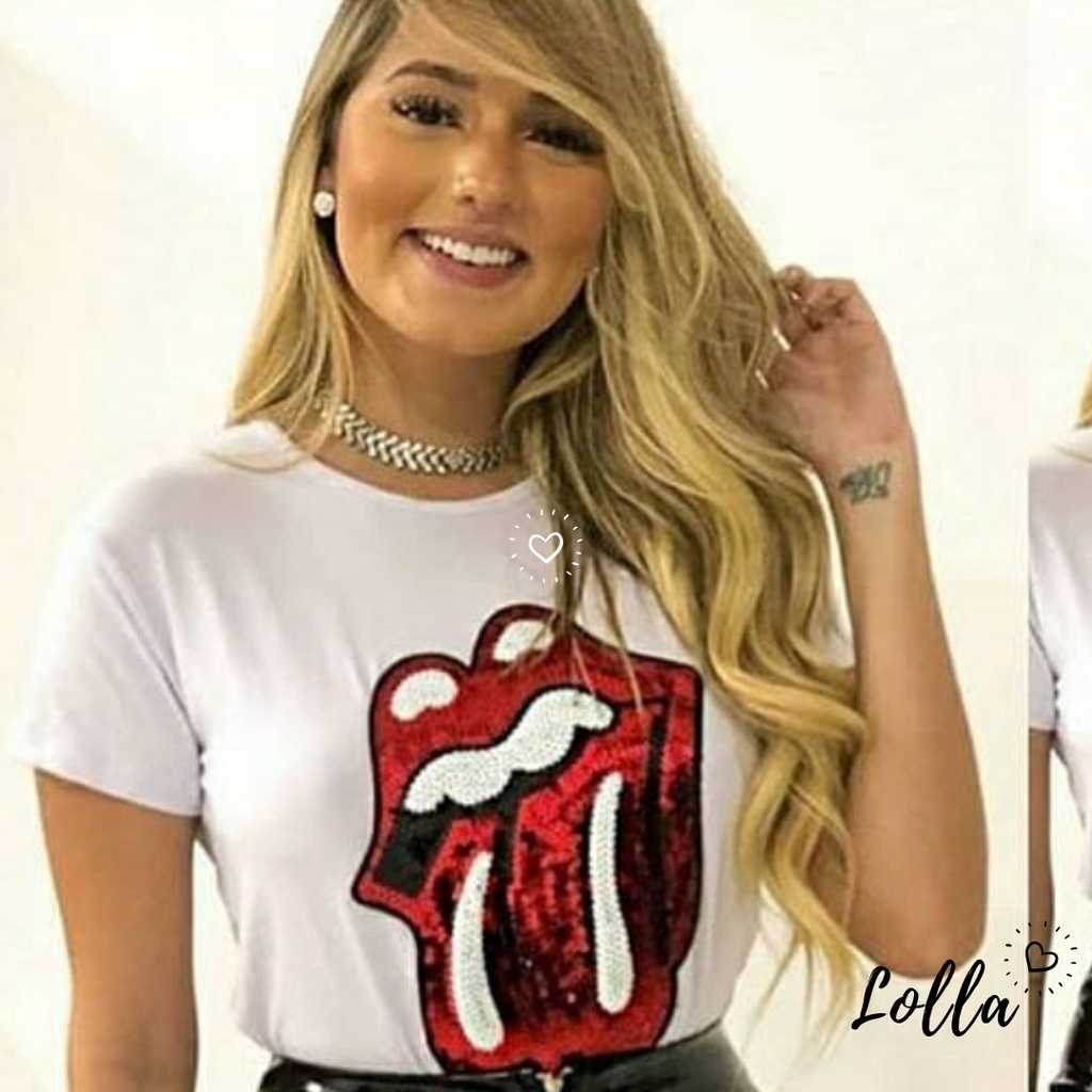 T shirt rolling stones feminina new arrivals