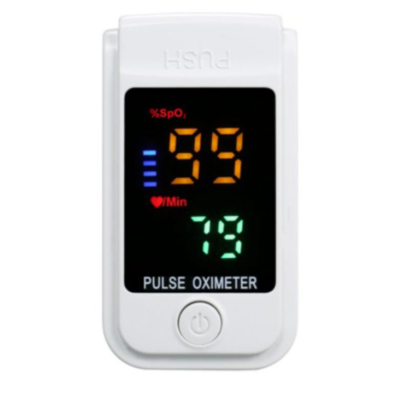Oxímetro Digital de Pulso Medidor de Saturação Oxigênio no Sangue + Pilhas Panasonic