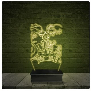 Led Luminária Acrílico Abajur - Zootopia 2